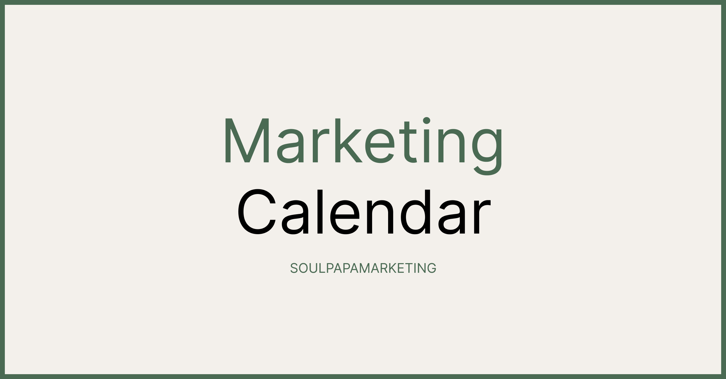 2026년 3월 마케팅 캘린더 — 3월·4월 시즌 이슈 총정리